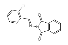 2-[(2-chlorophenyl)methylideneamino]isoindole-1,3-dione结构式