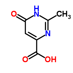 2-甲基-6-羟基-4-嘧啶甲酸结构式