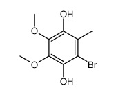 2-bromo-5,6-dimethoxy-3-methylbenzene-1,4-diol结构式
