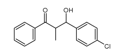 3-(4-chloro-phenyl)-3-hydroxy-2-methyl-1-phenyl-propan-1-one结构式