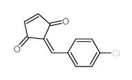 4-Cyclopentene-1,3-dione,2-[(4-chlorophenyl)methylene]-结构式