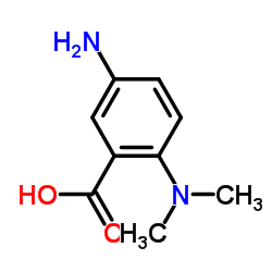 5-氨基-2-二甲基氨基苯甲酸结构式