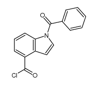 1-benzoyl-1H-indole-4-carbonyl chloride结构式