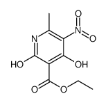 ETHYL 2,4-DIHYDROXY-6-METHYL-5-NITRONICOTINATE结构式
