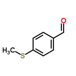 4-(甲基巯基)苯甲醛结构式