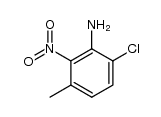 6-chloro-3-methyl-2-nitro-aniline结构式