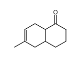 3,4,4a,5,8,8a-hexahydro-6-methyl-1(2H)-naphthalenone结构式