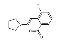 1-(2-(2-fluoro-6-nitrophenyl)vinyl)pyrrolidine结构式