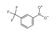3-(α,α,α-Trifluoromethyl)nitrobenzene radical anion结构式