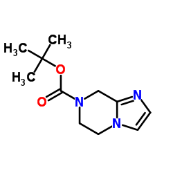 7-Boc-5,6,7,8-四氢咪唑并[1,2-a]吡嗪结构式