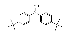 N,N-bis(4-tert-butylphenyl)hydroxylamine结构式