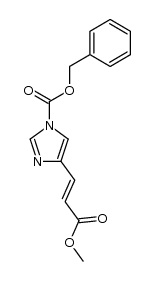 4(5)-[2-(methoxycarbonyl)ethenyl]-N-carbobenzoxyimidazole结构式