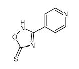 3-pyridin-4-yl-2H-1,2,4-oxadiazole-5-thione结构式