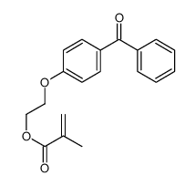 2-(4-benzoylphenoxy)ethyl 2-methylprop-2-enoate结构式