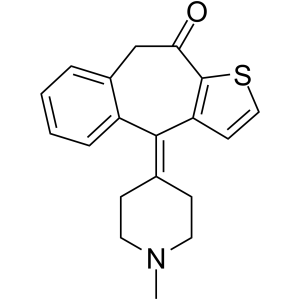 酮替芬结构式