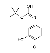 TERT-BUTYL 4-CHLORO-3-HYDROXYPHENYLCARBAMATE结构式