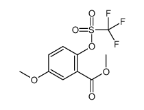methyl 5-methoxy-2-(trifluoromethylsulfonyloxy)benzoate结构式