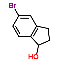 5-溴-2,3-二氢-1H-茚-1-醇结构式
