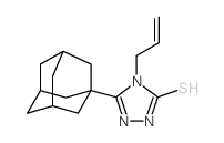 5-Adamantan-1-yl-4-allyl-4H-[1,2,4]triazole-3-thiol结构式