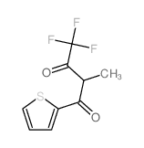4,4,4-trifluoro-2-methyl-1-thiophen-2-yl-butane-1,3-dione结构式