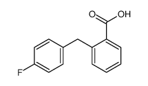 2-[(4-fluorophenyl)methyl]benzoic acid结构式