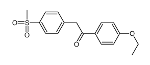 1-(4-ETHOXYPHENYL)-2-(4-MESYLPHENYL)ETHAN-1-ONE结构式