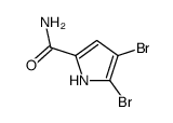 4,5-dibromo-1H-pyrrole-2-carboxamide结构式