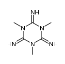 1,3,5-trimethyl-[1,3,5]triazinane-2,4,6-triylidenetriamine结构式