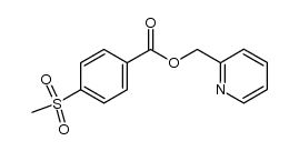 4-(methylsulfonyl)benzoic acid 2-pyridinylmethyl ester结构式