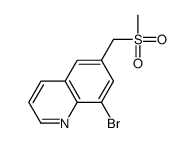 8-bromo-6-(methylsulfonylmethyl)quinoline结构式