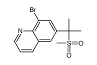 8-bromo-6-(2-methylsulfonylpropan-2-yl)quinoline结构式