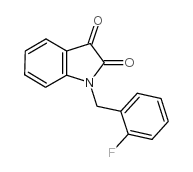 1-(2-氟苄基)-1H-吲哚-2,3-二酮结构式