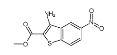 3-氨基-5-硝基-1-苯并噻吩-2-羧酸甲酯结构式