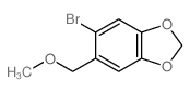 6-bromo-5-(methoxymethyl)benzo[1,3]dioxole结构式