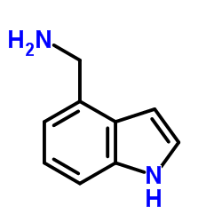 1H-吲哚-4-甲胺结构式