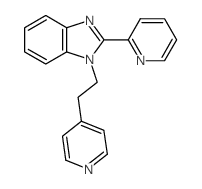 2-pyridin-2-yl-1-(2-pyridin-4-ylethyl)benzoimidazole结构式