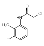2-氯-n-(3-氟-2-甲基-苯基)-乙酰胺结构式