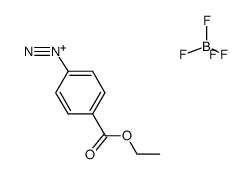 4-(ethyloxycarbonyl)benzene diazonium tetrafluoroborate结构式