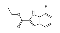7-氟-1H-吲哚-2-羧酸乙酯结构式