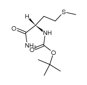 N-tert-butoxycarbonyl-L-methionine amide结构式