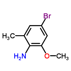 4-溴-2-甲基-6-甲氧基苯胺结构式