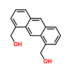 1,8-双(羟甲基)蒽结构式