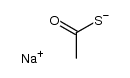 SODIUM THIOLACETATE结构式