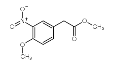 4-METHOXY-3-NITRO-BENZENEACETIC ACID METHYL ESTER结构式