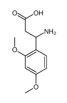 3-AMINO-3-(2,4-DIMETHOXY-PHENYL)-PROPIONIC ACID结构式