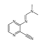 2-Cyano-3-[(dimethylaminomethylene)amino]pyrazine结构式