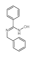 N-benzyl-N-hydroxy-benzenecarboximidamide结构式