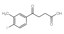 4-(4-氟-3-甲基-苯基)-4-氧代-丁酸结构式