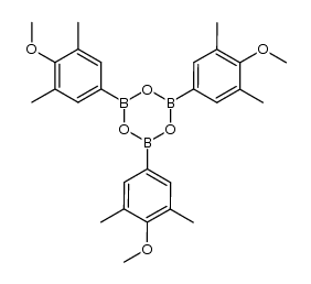 tris(4-methoxy-3.5-dimethyl phenyl)boroxine结构式