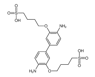 4-[2-amino-5-[4-amino-3-(4-sulfobutoxy)phenyl]phenoxy]butane-1-sulfonic acid结构式